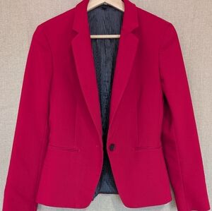 EXPRESS RED ONE BUTTON BLAZER SIZE 6